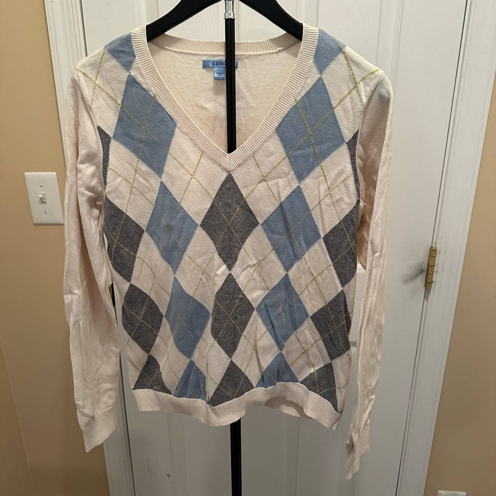 Izod Cream Knit Sweater - Size L